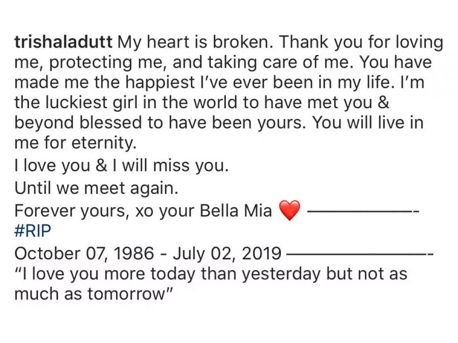 Trishala Dutt Boyfriend Demise Reason, Boyfriend Name, Wiki, Age 1 Trishala Dutt Boyfriend Demise Reason